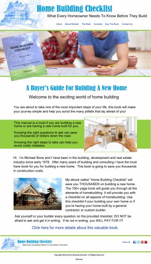 Building Home Checklist